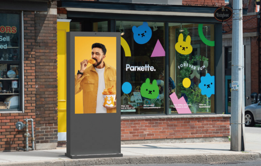 Outdoor Freestanding Advertising Kiosk